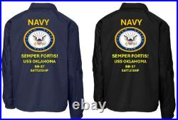 Navy Uss Florida Bb-30 Battleship Coaches Jacket. Navy Official License