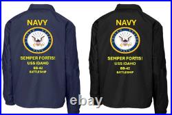 Navy Uss Florida Bb-30 Battleship Coaches Jacket. Navy Official License