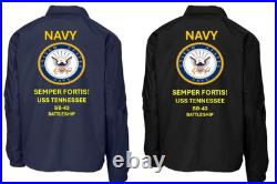 Navy Uss Florida Bb-30 Battleship Coaches Jacket. Navy Official License