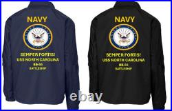 Navy Uss Florida Bb-30 Battleship Coaches Jacket. Navy Official License