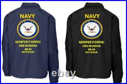 Navy Uss Florida Bb-30 Battleship Coaches Jacket. Navy Official License