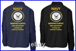 Navy Uss Independence Cvl-22 Carriercoaches Jacket. Navy Official License Navy Uss Independence Cvl-22 Carriercoaches Jacket. Navy Official License