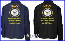 Navy Uss John C. Stennis Cvn-74 Carriercoaches Jacket. Navy Official License