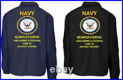 Navy Uss John C. Stennis Cvn-74 Carriercoaches Jacket. Navy Official License