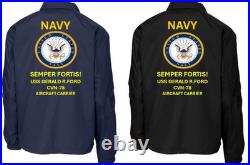 Navy Uss John C. Stennis Cvn-74 Carriercoaches Jacket. Navy Official License
