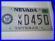 Nevada-Navy-Veteran-license-plate-2008-D450-Expired-Nice-Colors-N-Condition-01-hgco