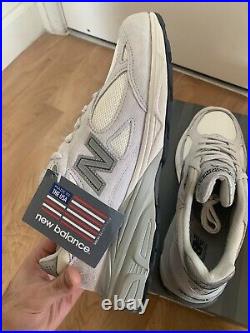 New Balance 990V3 Light Grey USA Running Sneaker Shoes Men's 10.5 BRAND NEW