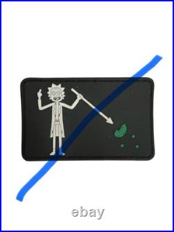 New Rick And Morty SEAL Team Authentic RARE PVC Patch
