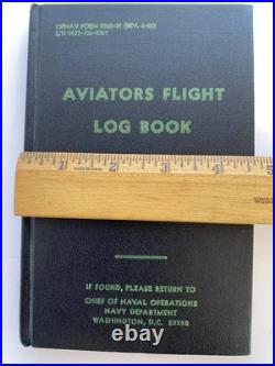 New Vintage U. S. Navy Aviators Flight Log Book Unused Excellent Condition