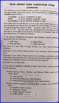 New Vintage U. S. Navy Aviators Flight Log Book Unused Excellent Condition