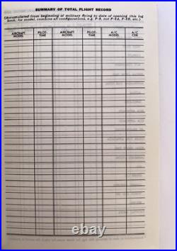 New Vintage U. S. Navy Aviators Flight Log Book Unused Excellent Condition