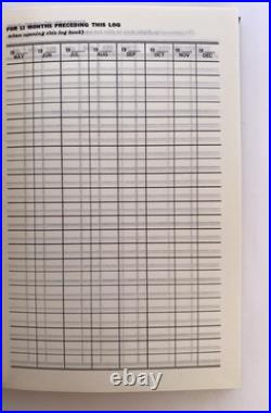 New Vintage U. S. Navy Aviators Flight Log Book Unused Excellent Condition