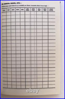 New Vintage U. S. Navy Aviators Flight Log Book Unused Excellent Condition