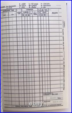 New Vintage U. S. Navy Aviators Flight Log Book Unused Excellent Condition