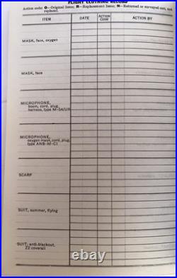 New Vintage U. S. Navy Aviators Flight Log Book Unused Excellent Condition