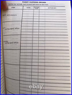 New Vintage U. S. Navy Aviators Flight Log Book Unused Excellent Condition