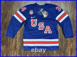 Nike Team USA Auston Matthews Blue Hockey Jersey 100% Authentic NWT