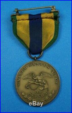 Numbered (8932) US Navy Mexican Service Medal to Chief Yeoman-USS Yankton