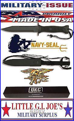 OKC GENUINE MILITARY ISSUE U. S. Navy Seals MK 3 Combat Knife 3281