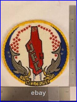 ORIGINAL/AUTHENTIC NAVY USS KENNEDY (CV-67) 1975-76 MED Cruise Deployment Patch