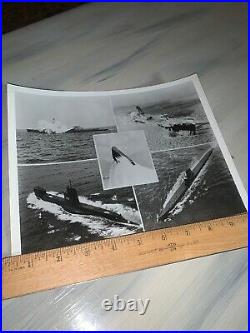 Official Navy Photo 1953 United States military submarine, USS Perch