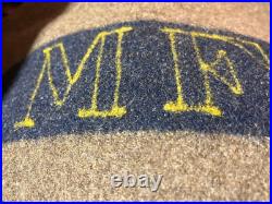 Old Antique Wool Sailor Blanket US Navy One of A Kind Rare
