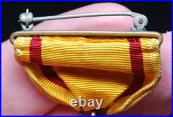 Original Navy USN Pre-WWII China Service Medal U. S. Mint Contract withWrap Broach