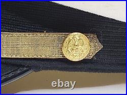 Original U. S. Navy CAPT/CDR Service Dress Visor Cap Bancroft Pac-Cap 1950s-1960s