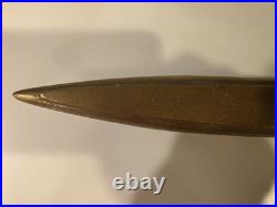 Original VTG US Brass Trench Art 12 Submarine Paperweight Hefty 3 lbs. 7.4 Oz Original VTG US Brass Trench Art 12 Submarine Paperweight Hefty 3 lbs. 7.4 Oz