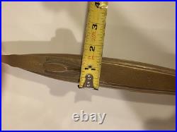 Original VTG US Brass Trench Art 12 Submarine Paperweight Hefty 3 lbs. 7.4 Oz
