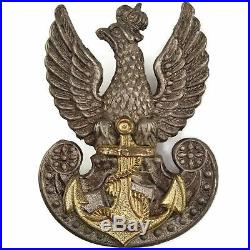 Original WW2 Free Polish Naval Forces (Navy In Exile) Cap Badge CE73