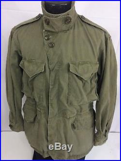 Original WWII M1943 FIELD Jacket Men USN Military M43 Combat WW2 US Army Coat 36