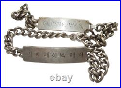 Original WWII US Navy STERLING ID Bracelets Lot Admiralty Islands Pacific CA1