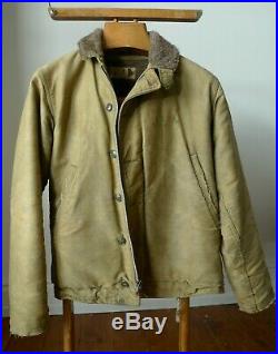 Original and Vintage USN N1 Deck Jacket, Issued c1946, Medium