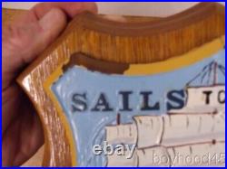 PORTSMOUTH NAVAL SHIPYARD-Sails to Atoms Plaque Presented 1977