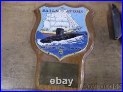 PORTSMOUTH NAVAL SHIPYARD-Sails to Atoms Plaque Presented 1977