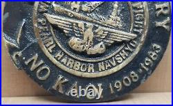 Pearl Harbor Naval Shipyard NO KA OI 75TH Anniversary Medallion Military Navy HI
