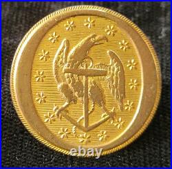 Pre CIVIL War 1 Piece United States Navy Officer's Button Albert# Na-81-a