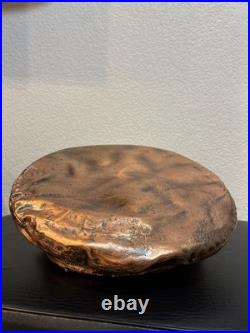 Profesionally Bronzed Service Warn US Navy Officer Cap