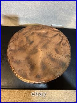 Profesionally Bronzed Service Warn US Navy Officer Cap