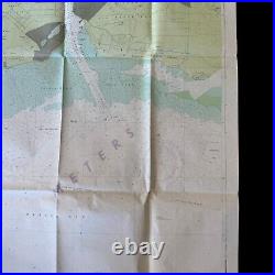 RARE! 1972 U. S. Navy Pearl Harbor FORD ISLAND U. S. Military Battleship Sub Map