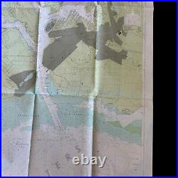 RARE! 1972 U. S. Navy Pearl Harbor FORD ISLAND U. S. Military Battleship Sub Map