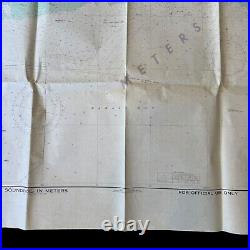 RARE! 1972 U. S. Navy Pearl Harbor FORD ISLAND U. S. Military Battleship Sub Map