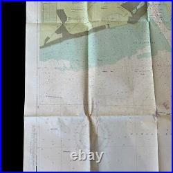 RARE! 1972 U. S. Navy Pearl Harbor FORD ISLAND U. S. Military Battleship Sub Map