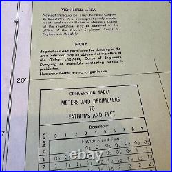 RARE! 1972 U. S. Navy Pearl Harbor FORD ISLAND U. S. Military Battleship Sub Map