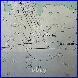 RARE! 1972 U. S. Navy Pearl Harbor FORD ISLAND U. S. Military Battleship Sub Map