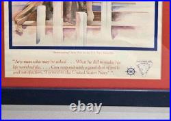 RARE 1982 HOMECOMING POSTER FROM FRA FOR U S NAVY MEMORIAL-22x18 RARE