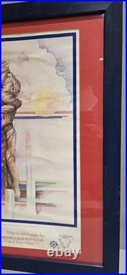 RARE 1982 HOMECOMING POSTER FROM FRA FOR U S NAVY MEMORIAL-22x18 RARE