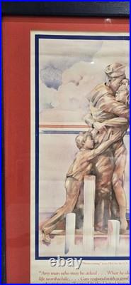 RARE 1982 HOMECOMING POSTER FROM FRA FOR U S NAVY MEMORIAL-22x18 RARE