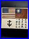 RARE-8x10-Leather-WW2-Military-Blood-Chit-US-China-Flags-Leathery-Navy-Uniform-01-hhfg